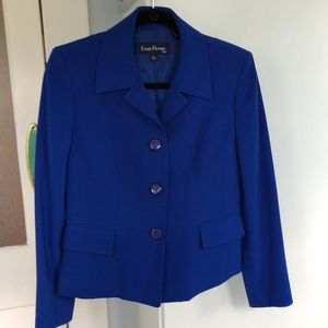Royal blue short jacket.